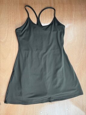 Quince Olive Pickleball,tennis or Padel Mini Dress w Built in Shorts